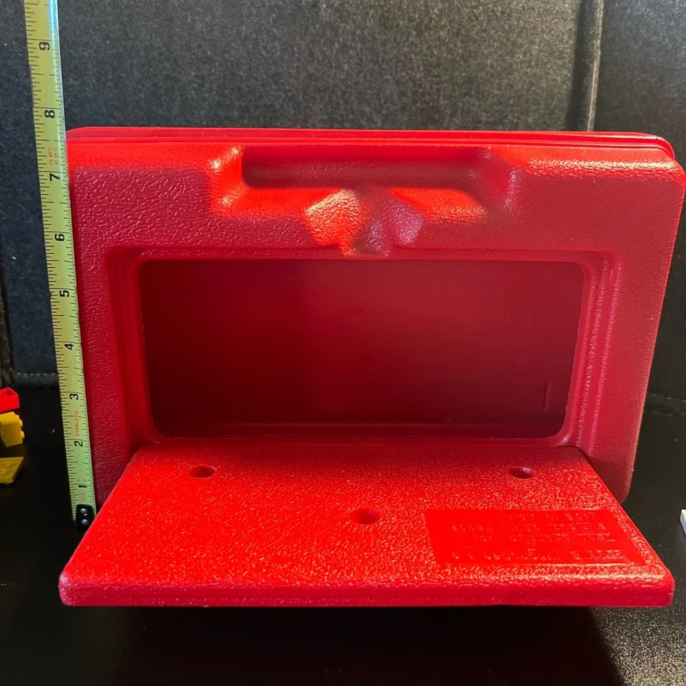 Lego Red Vintage Carry Case Storage Box Made in USA 1980s Full‎ 2+lbs Rare Legos